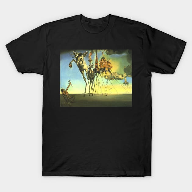 Painting The Temptation of St. Anthony Salvador Dali T-Shirt T-Shirt T-Shirt by J0k3rx3